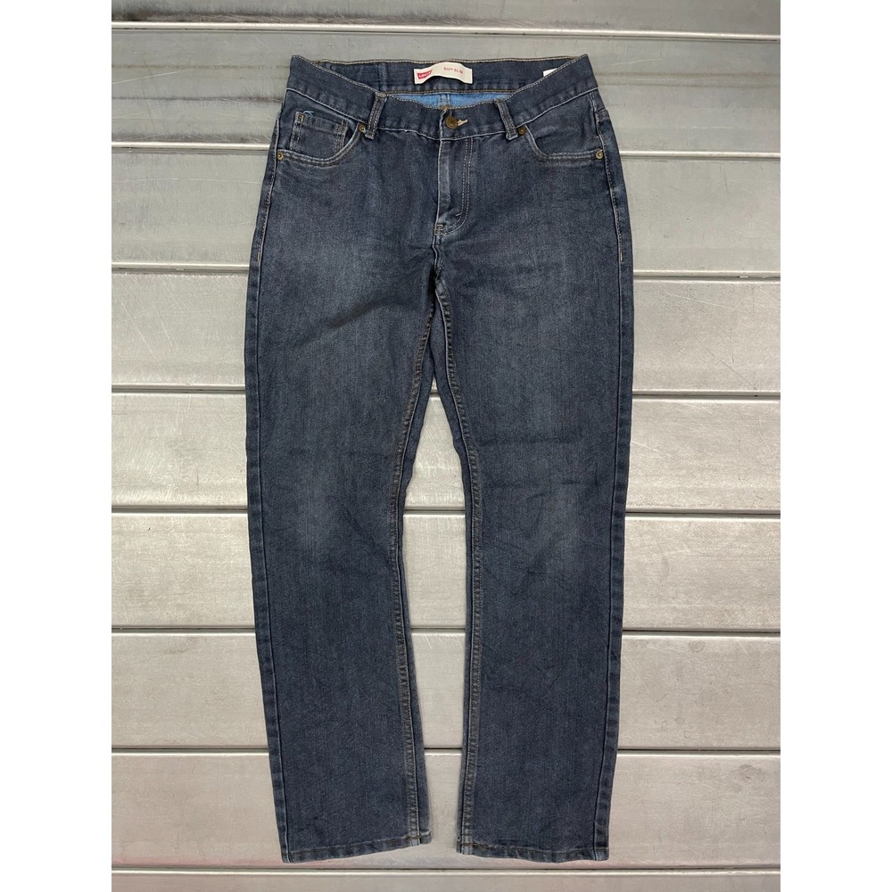 Levis‎ 511 Slim Straight Jeans Womens 20 Reg 30x30 Blue Dark Wash Denim